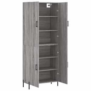 Skříň highboard šedá sonoma 69,5 x 34 x 180 cm kompozitní dřevo - obrázek 4