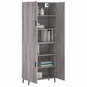 Skříň highboard šedá sonoma 69,5 x 34 x 180 cm kompozitní dřevo - obrázek 3