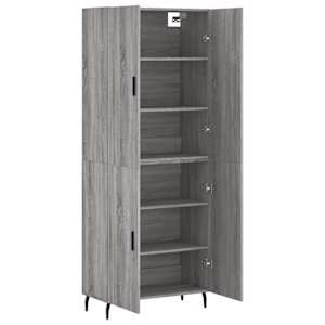 Skříň highboard šedá sonoma 69,5 x 34 x 180 cm kompozitní dřevo - obrázek 4