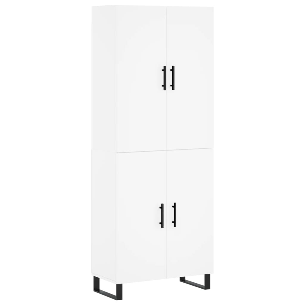 vidaXL Skříň highboard bílá 69,5 x 34 x 180 cm kompozitní dřevo