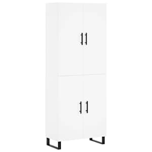 Skříň highboard bílá 69,5 x 34 x 180 cm kompozitní dřevo - obrázek 2