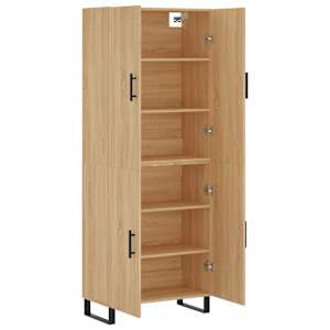 Skříň highboard dub sonoma 69,5 x 34 x 180 cm kompozitní dřevo - obrázek 4