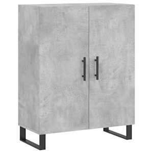Skříň highboard betonově šedá 69,5x34x180 cm kompozitní dřevo - obrázek 7