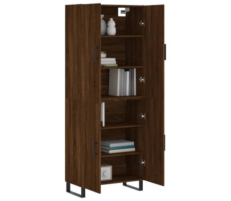 vidaXL Dulap &icirc;nalt, stejar maro, 69,5x34x180 cm, lemn compozit