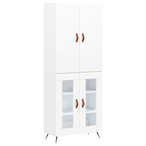 Skříň highboard bílá 69,5 x 34 x 180 cm kompozitní dřevo - obrázek 2
