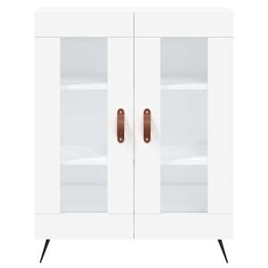 Skříň highboard bílá 69,5 x 34 x 180 cm kompozitní dřevo - obrázek 8