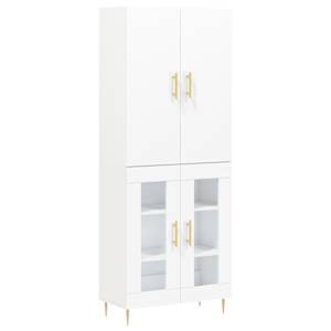 Skříň highboard bílá 69,5 x 34 x 180 cm kompozitní dřevo - obrázek 2