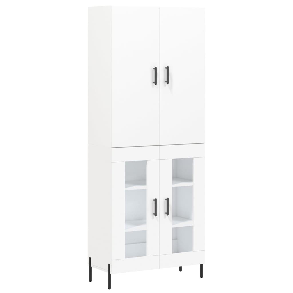 vidaXL Skříň highboard bílá 69,5 x 34 x 180 cm kompozitní dřevo