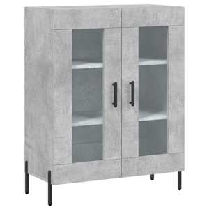 Skříň highboard betonově šedá 69,5x34x180 cm kompozitní dřevo - obrázek 7