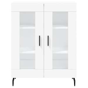 Skříň highboard bílá 69,5 x 34 x 180 cm kompozitní dřevo - obrázek 8