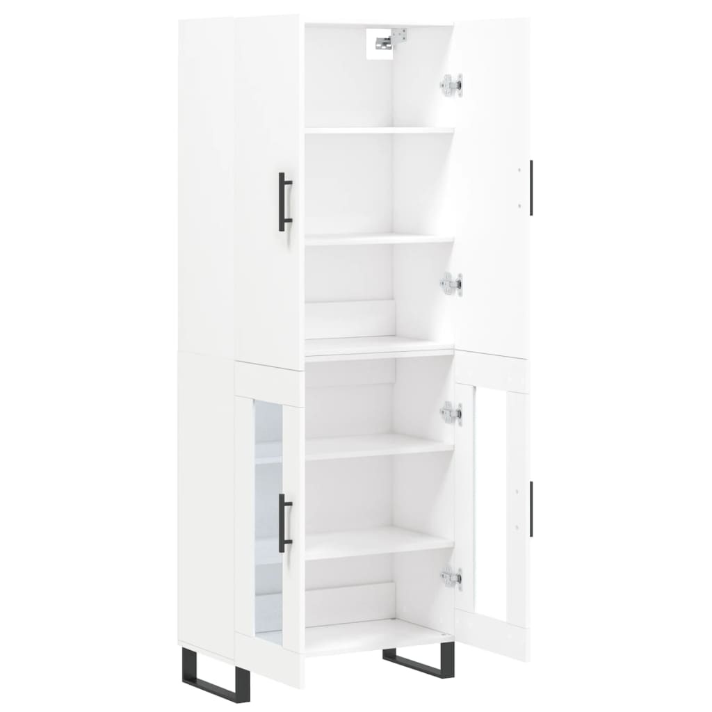 vidaXL Skříň highboard bílá 69,5 x 34 x 180 cm kompozitní dřevo