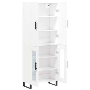 Skříň highboard bílá 69,5 x 34 x 180 cm kompozitní dřevo - obrázek 2