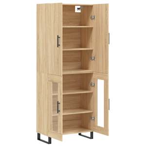 Skříň highboard dub sonoma 69,5 x 34 x 180 cm kompozitní dřevo - obrázek 4