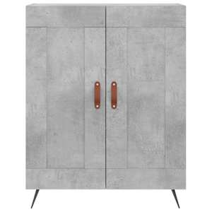 Skříň highboard betonově šedá 69,5x34x180 cm kompozitní dřevo - obrázek 8