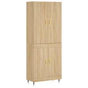 Skříň highboard dub sonoma 69,5 x 34 x 180 cm kompozitní dřevo - obrázek 2
