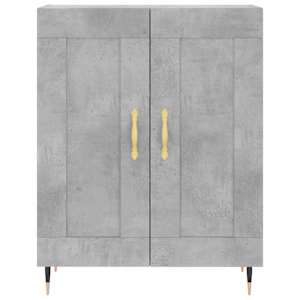 Skříň highboard betonově šedá 69,5x34x180 cm kompozitní dřevo - obrázek 8