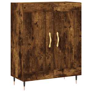 Skříň highboard kouřový dub 69,5 x 34 x 180 cm kompozitní dřevo - obrázek 7
