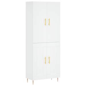 Skříň highboard bílá 69,5 x 34 x 180 cm kompozitní dřevo - obrázek 2