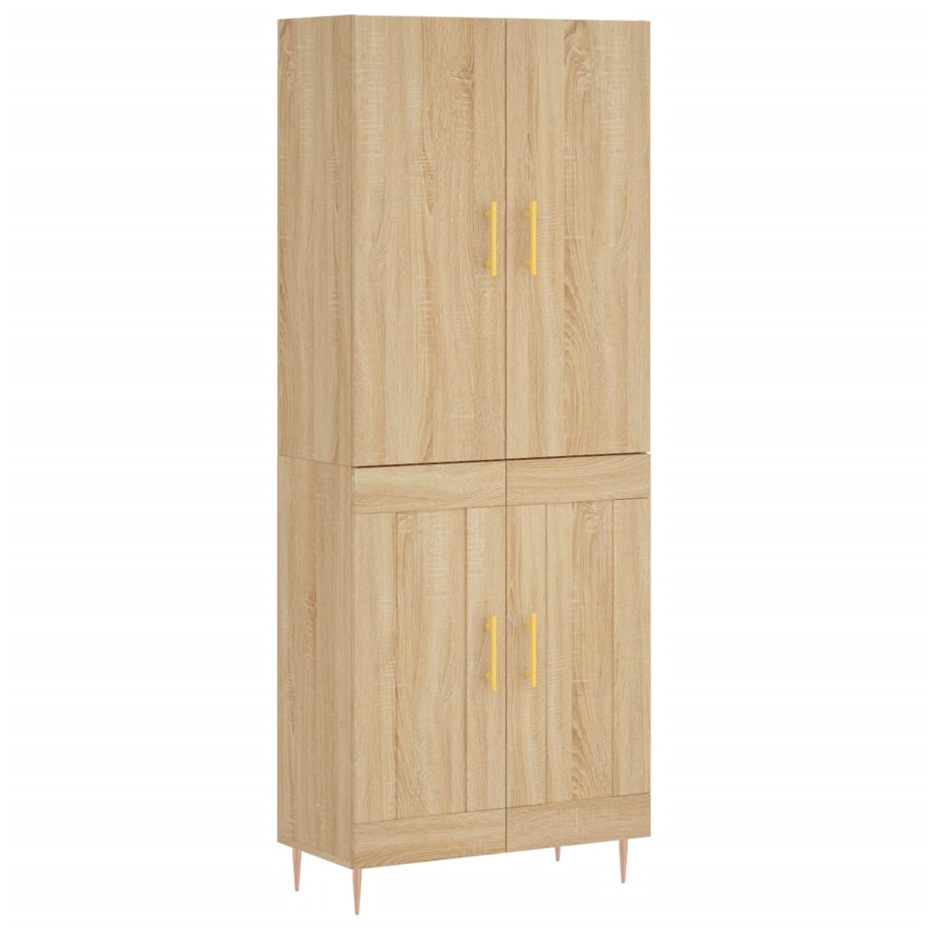 vidaXL Skříň highboard dub sonoma 69,5 x 34 x 180 cm kompozitní dřevo