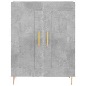 Skříň highboard betonově šedá 69,5x34x180 cm kompozitní dřevo - obrázek 8