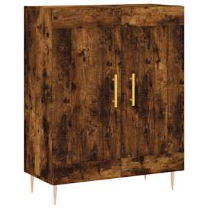 Skříň highboard kouřový dub 69,5 x 34 x 180 cm kompozitní dřevo - obrázek 6