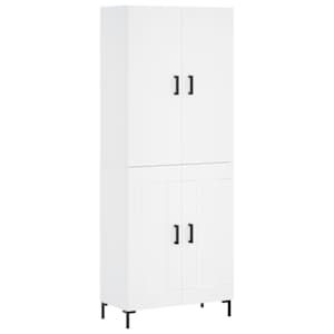 Skříň highboard bílá 69,5 x 34 x 180 cm kompozitní dřevo - obrázek 2