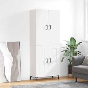 Skříň highboard bílá 69,5 x 34 x 180 cm kompozitní dřevo - obrázek 1