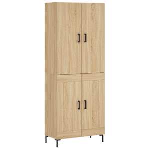 Skříň highboard dub sonoma 69,5 x 34 x 180 cm kompozitní dřevo - obrázek 2