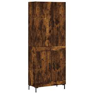 Skříň highboard kouřový dub 69,5 x 34 x 180 cm kompozitní dřevo - obrázek 2