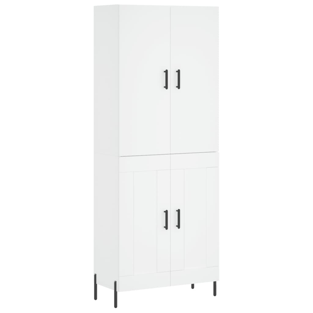 vidaXL Skříň highboard bílá 69,5 x 34 x 180 cm kompozitní dřevo