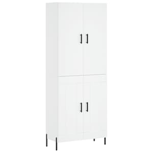 Skříň highboard bílá 69,5 x 34 x 180 cm kompozitní dřevo - obrázek 2