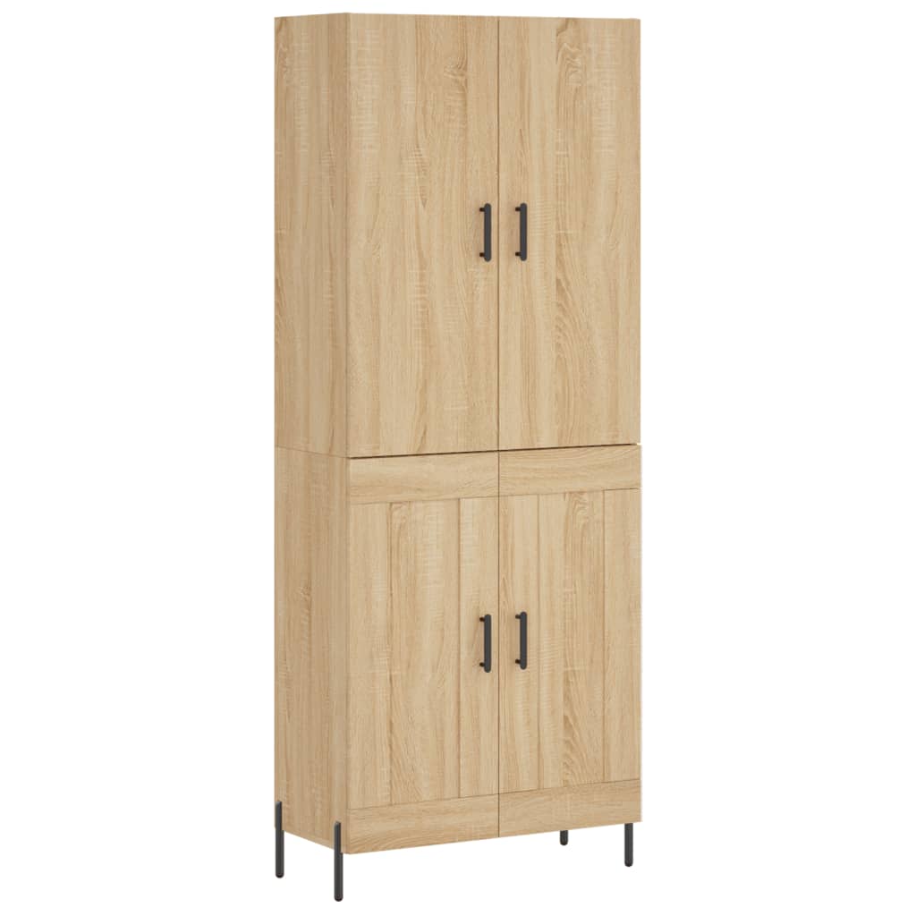 vidaXL Skříň highboard dub sonoma 69,5 x 34 x 180 cm kompozitní dřevo