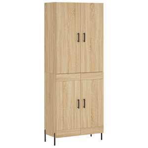 Skříň highboard dub sonoma 69,5 x 34 x 180 cm kompozitní dřevo - obrázek 2