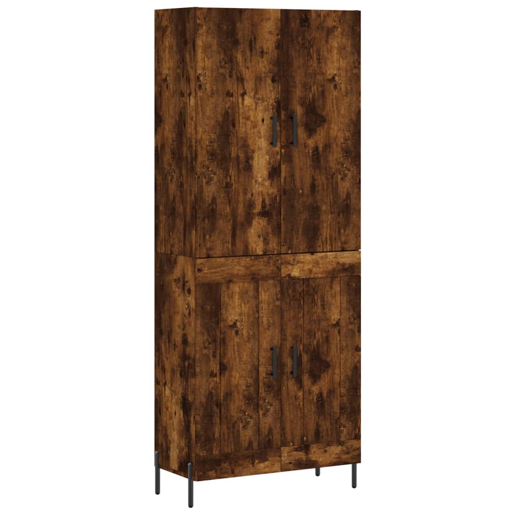 vidaXL Skříň highboard kouřový dub 69,5 x 34 x 180 cm kompozitní dřevo