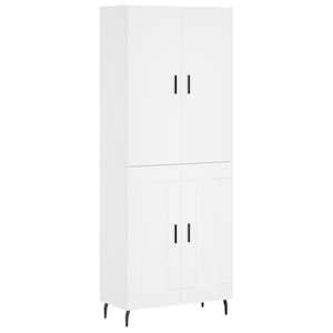 Skříň highboard bílá 69,5 x 34 x 180 cm kompozitní dřevo - obrázek 2