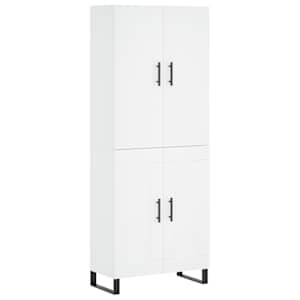 Skříň highboard bílá 69,5 x 34 x 180 cm kompozitní dřevo - obrázek 2