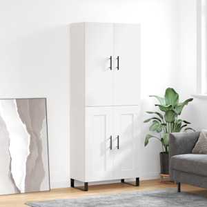 Skříň highboard bílá 69,5 x 34 x 180 cm kompozitní dřevo - obrázek 1