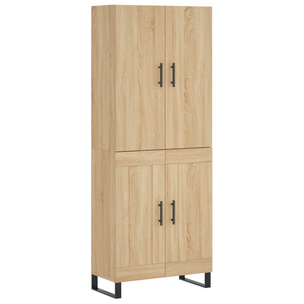 vidaXL Skříň highboard dub sonoma 69,5 x 34 x 180 cm kompozitní dřevo
