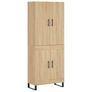 Skříň highboard dub sonoma 69,5 x 34 x 180 cm kompozitní dřevo - obrázek 2