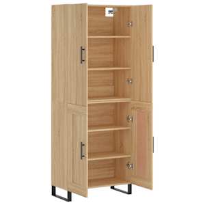 Skříň highboard dub sonoma 69,5 x 34 x 180 cm kompozitní dřevo - obrázek 4