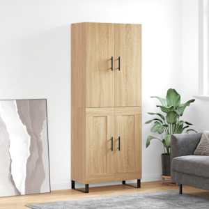 Skříň highboard dub sonoma 69,5 x 34 x 180 cm kompozitní dřevo - obrázek 1