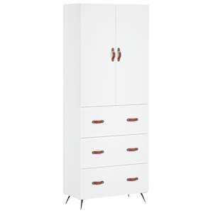 Skříň highboard bílá 69,5 x 34 x 180 cm kompozitní dřevo - obrázek 2