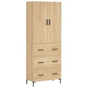 Skříň highboard dub sonoma 69,5 x 34 x 180 cm kompozitní dřevo - obrázek 2