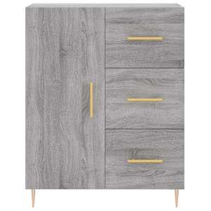Skříň highboard šedá sonoma 69,5 x 34 x 180 cm kompozitní dřevo - obrázek 8