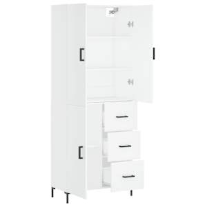 Skříň highboard bílá 69,5 x 34 x 180 cm kompozitní dřevo - obrázek 4