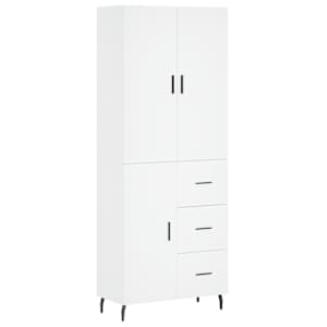 Skříň highboard bílá 69,5 x 34 x 180 cm kompozitní dřevo - obrázek 2
