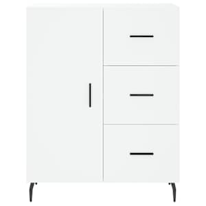 Skříň highboard bílá 69,5 x 34 x 180 cm kompozitní dřevo - obrázek 8