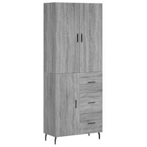 Skříň highboard šedá sonoma 69,5 x 34 x 180 cm kompozitní dřevo - obrázek 2
