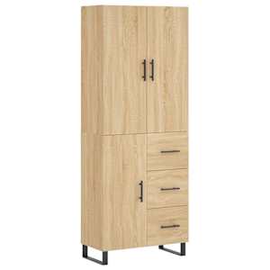 Skříň highboard dub sonoma 69,5 x 34 x 180 cm kompozitní dřevo - obrázek 2