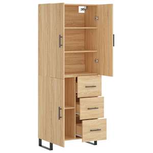 Skříň highboard dub sonoma 69,5 x 34 x 180 cm kompozitní dřevo - obrázek 4